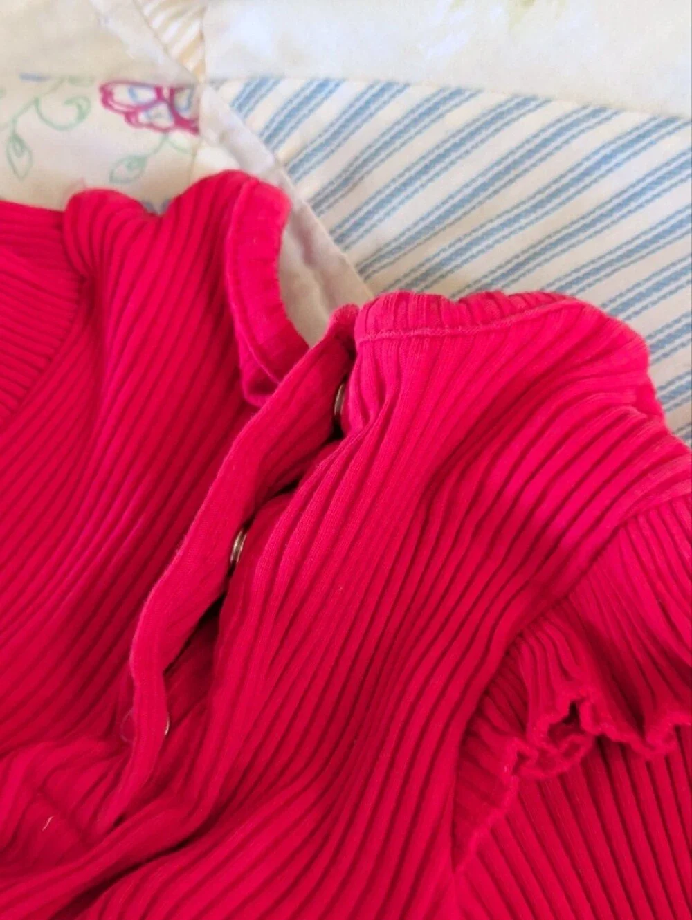 Red Ruffled Tulle Baby/Toddler Bodysuit